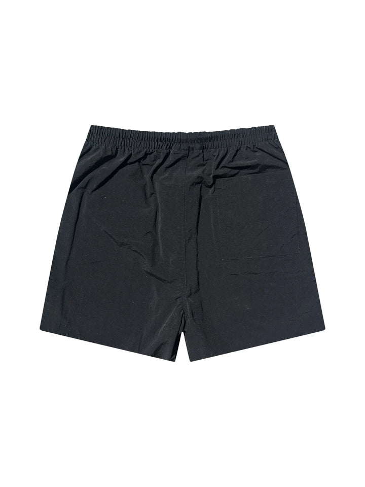 Prior Black Collection Embroidery Logo Nylon Shorts Onyx in Auckland, New Zealand - Shop name