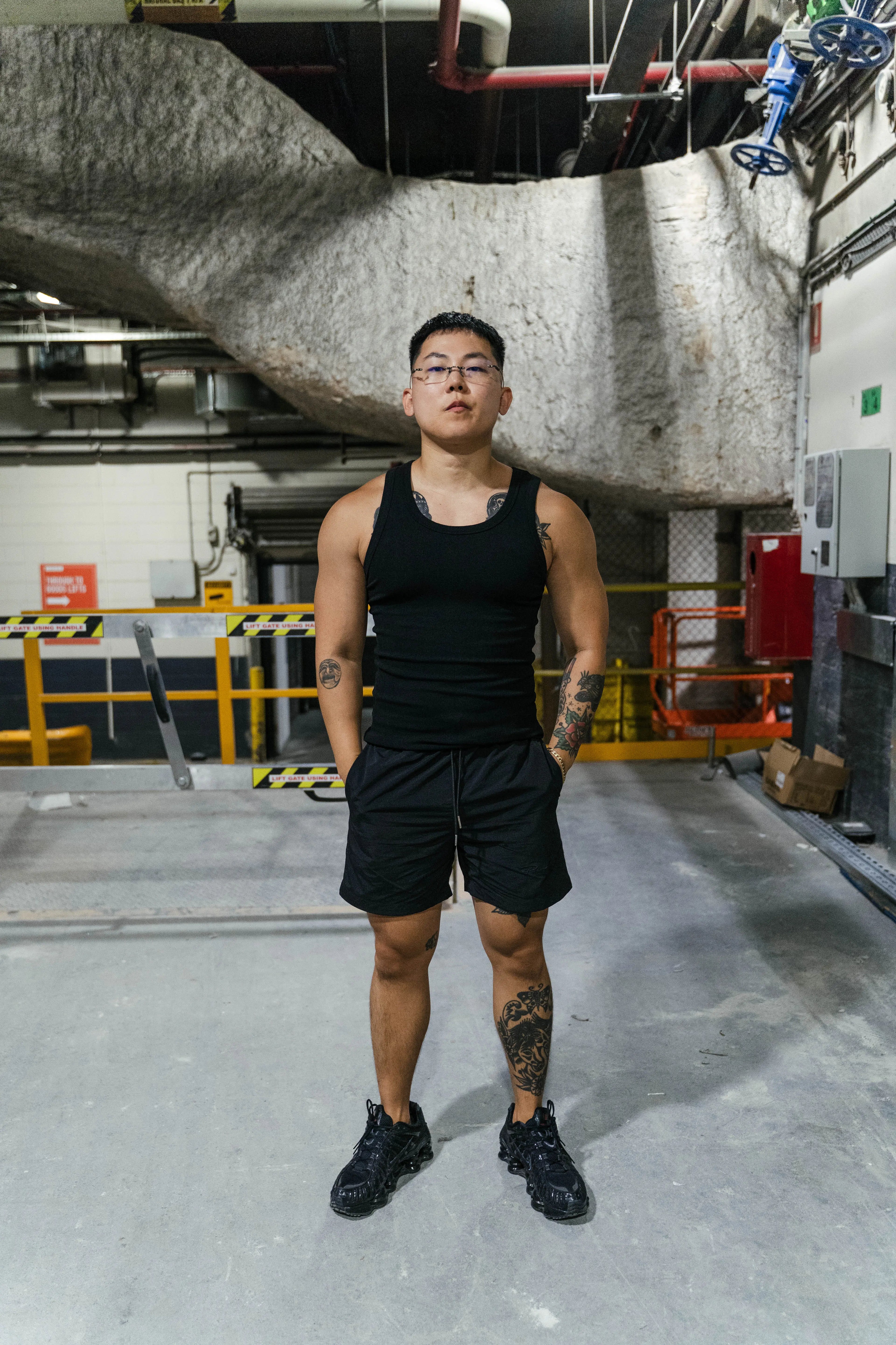 Prior Black Collection Embroidery Logo Nylon Shorts Onyx in Auckland, New Zealand - Shop name