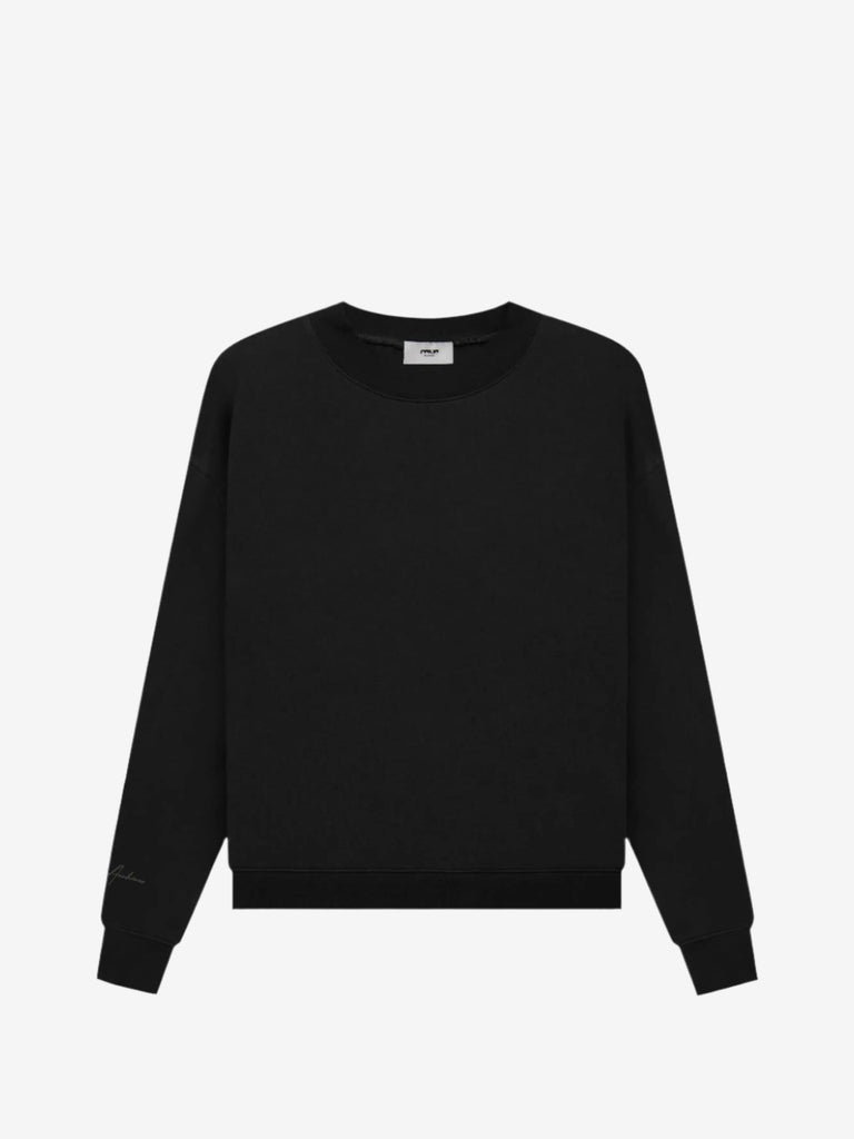 Prior Black Collection Embroidery Logo Oversized Cropped Prior Black Collection Embroidery Logo Oversized Cropped