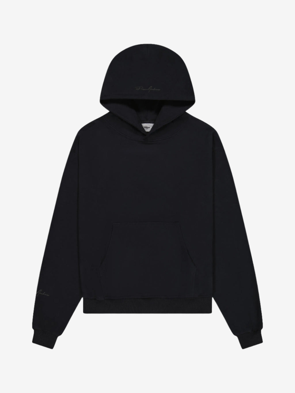 Prior Black Collection Embroidery Logo Oversized Hoodie Onyx in Auckland, New Zealand - Shop name