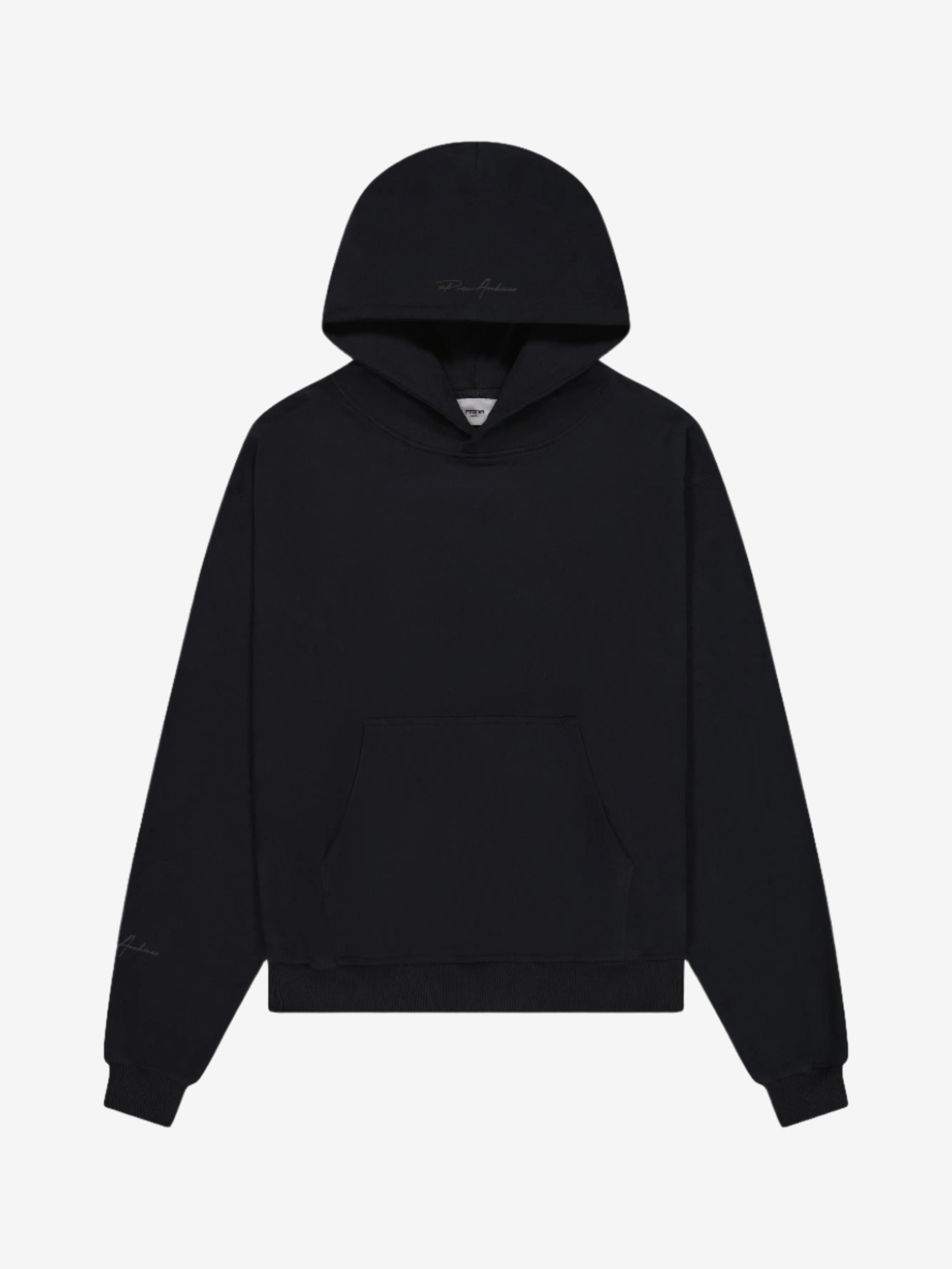 Prior Black Collection Embroidery Logo Oversized Hoodie Onyx in Auckland, New Zealand - Shop name
