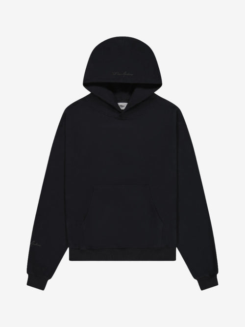 Prior Black Collection Embroidery Logo Oversized Hoodie Onyx in Auckland, New Zealand - Shop name