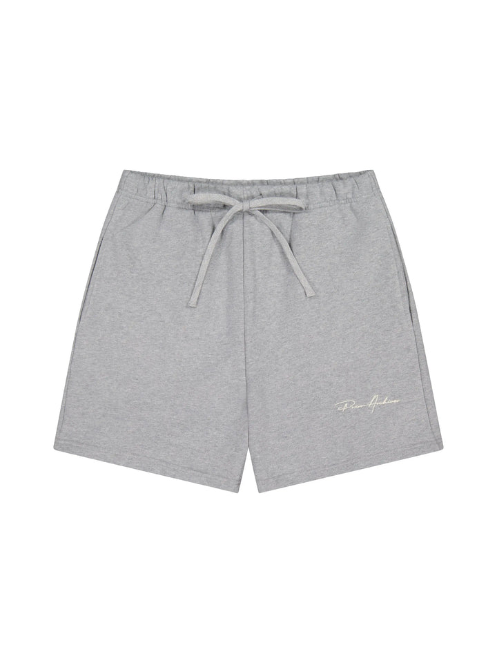 Prior Embroidery Logo Fitted Sweatshorts Heather Grey in Auckland, New Zealand - Shop name