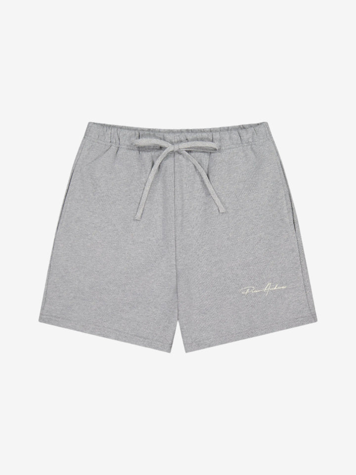 Prior Embroidery Logo Fitted Sweatshorts Heather Grey in Auckland, New Zealand - Shop name