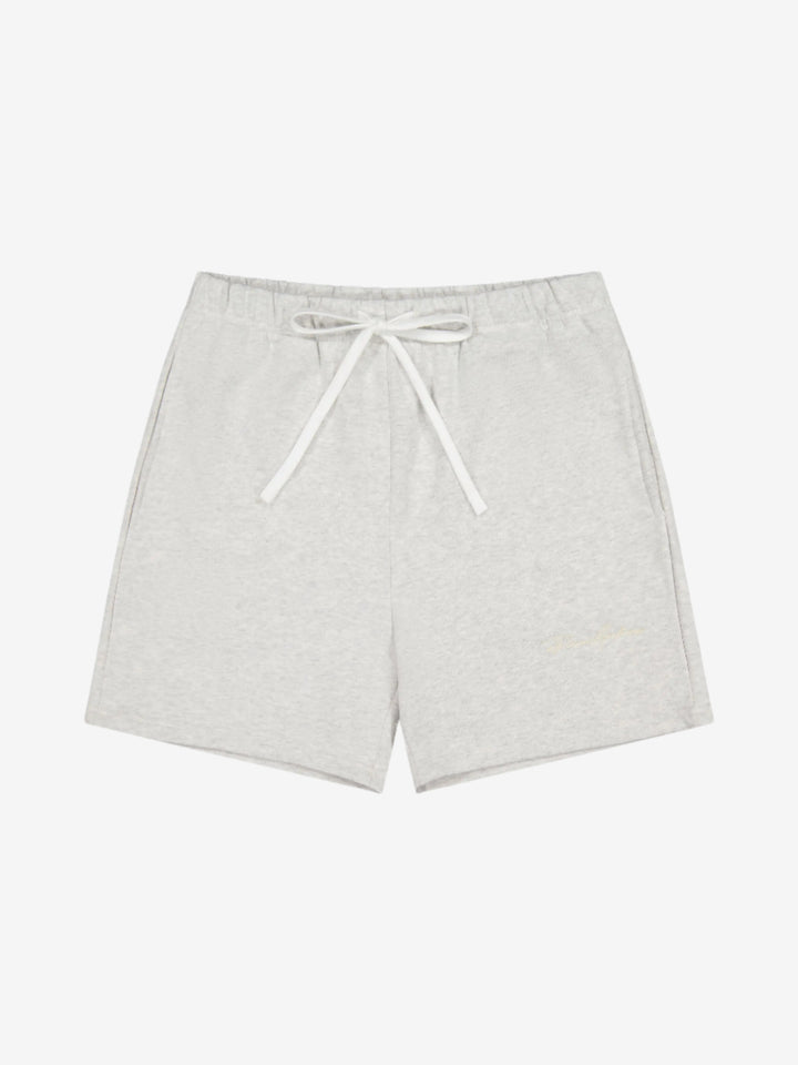 Prior Embroidery Logo Fitted Sweatshorts Light Heather in Auckland, New Zealand - Shop name