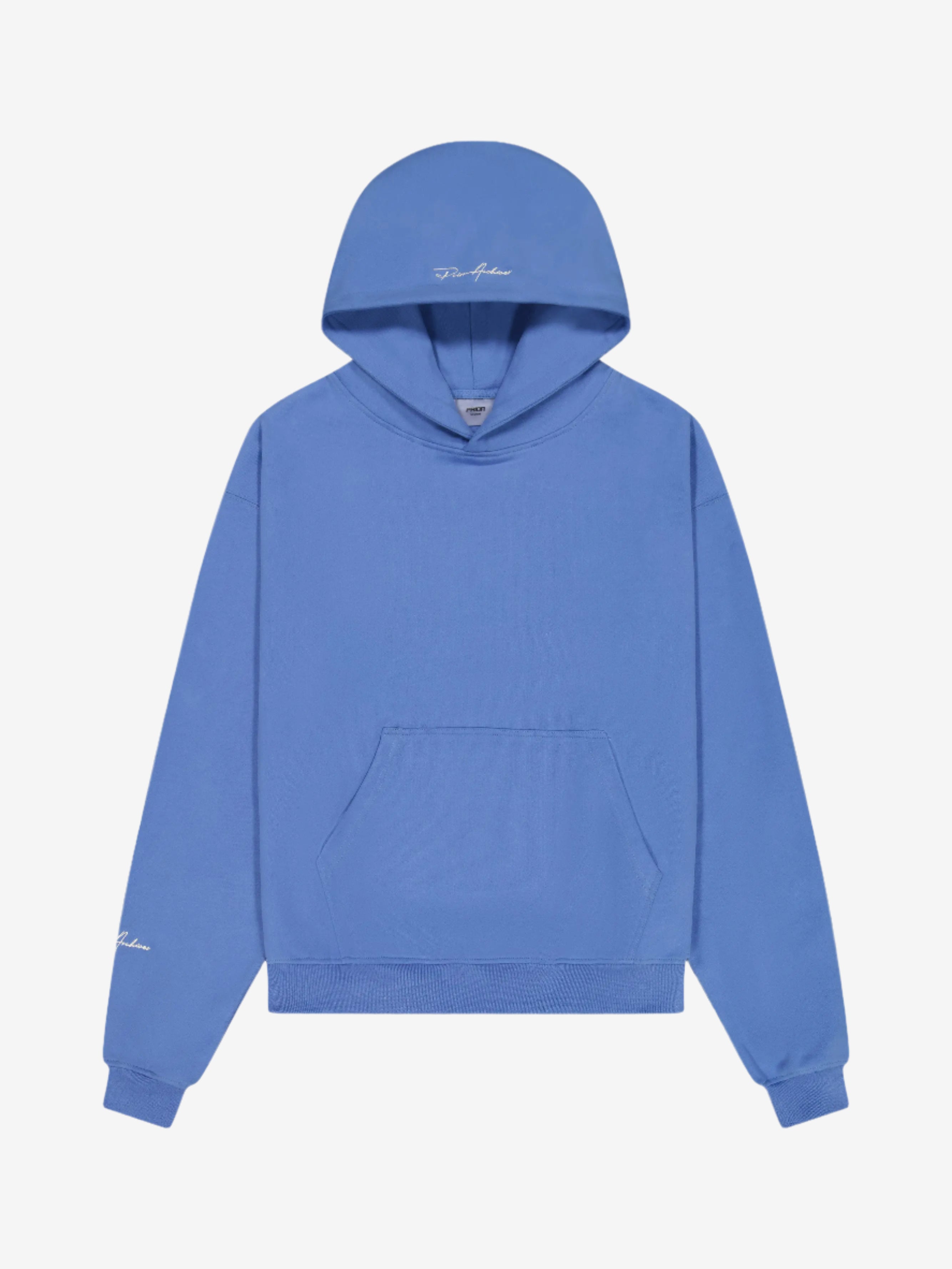 Prior Embroidery Logo Oversized Hoodie Faded Azure in Auckland, New Zealand - Shop name