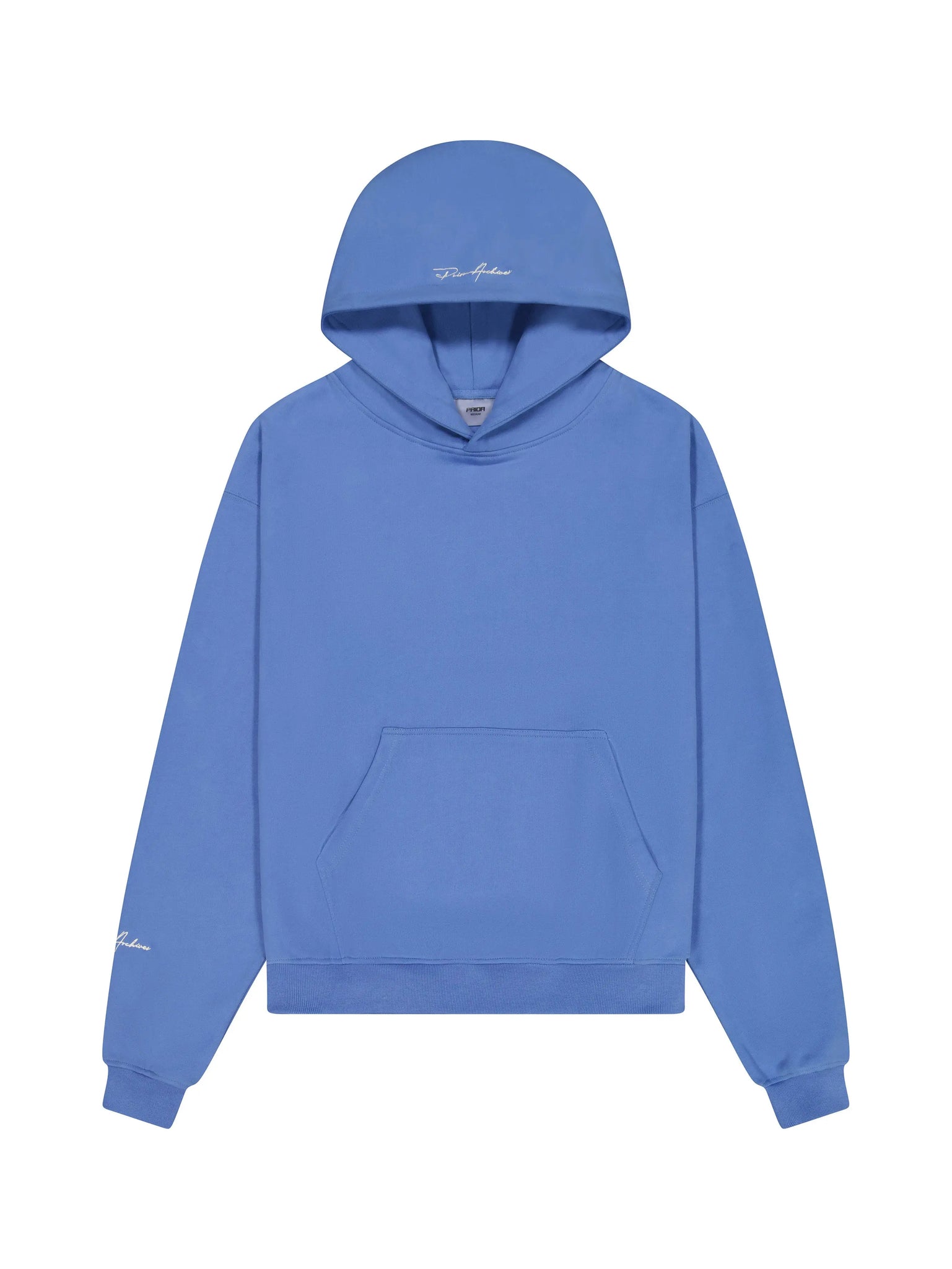 Prior Embroidery Logo Oversized Hoodie Faded Azure in Auckland, New Zealand - Shop name