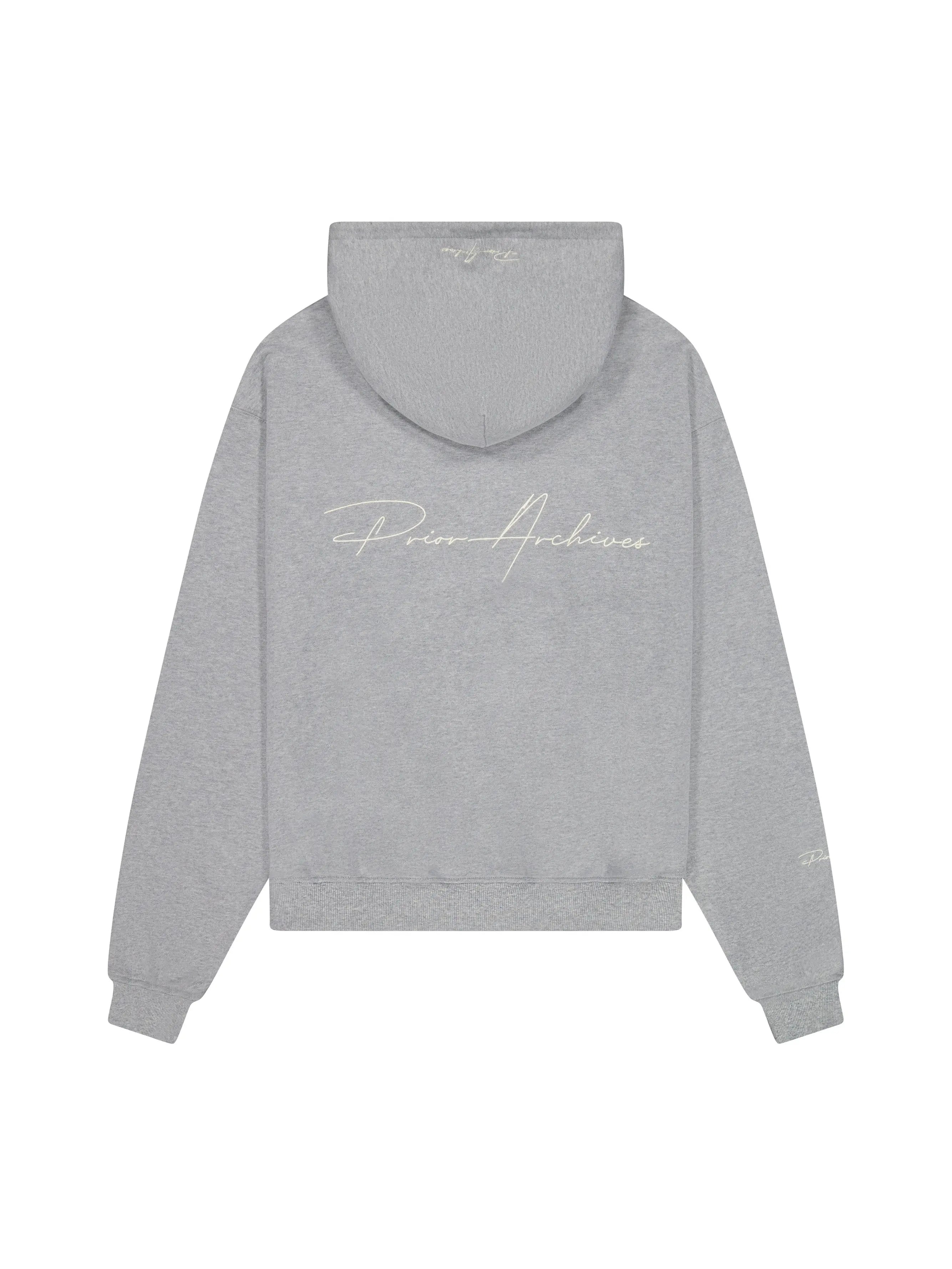 Prior Embroidery Logo Oversized Hoodie Heather Grey in Auckland, New Zealand - Shop name