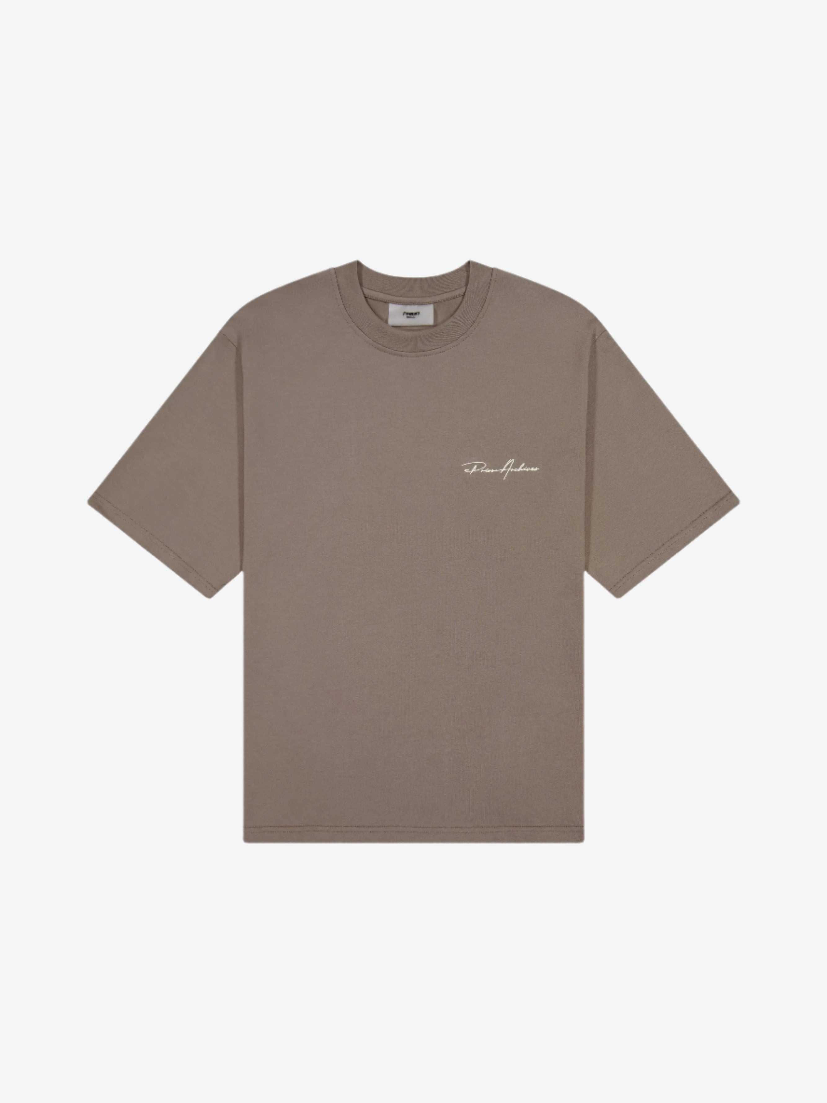 Prior Embroidery Logo Oversized T-shirt Clay Brown in Auckland, New Zealand - Shop name
