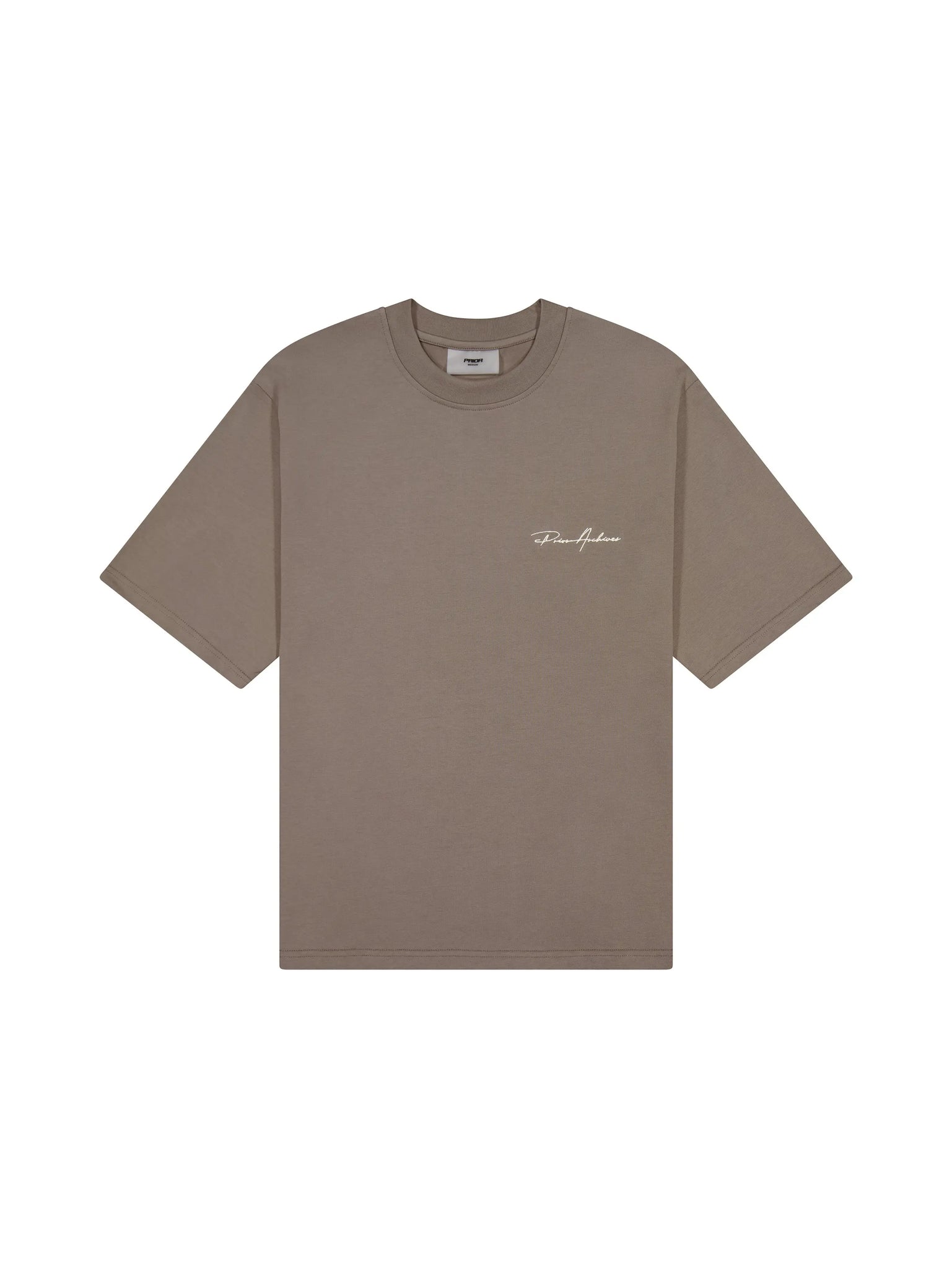 Prior Embroidery Logo Oversized T-shirt Clay Brown in Auckland, New Zealand - Shop name