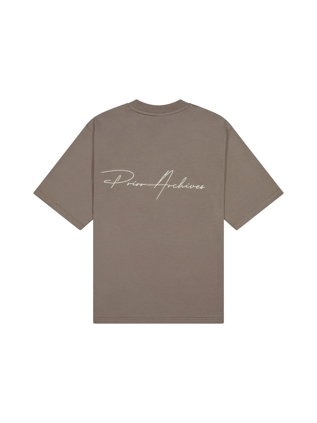 Prior Embroidery Logo Oversized T-shirt Clay Brown in Auckland, New Zealand - Shop name