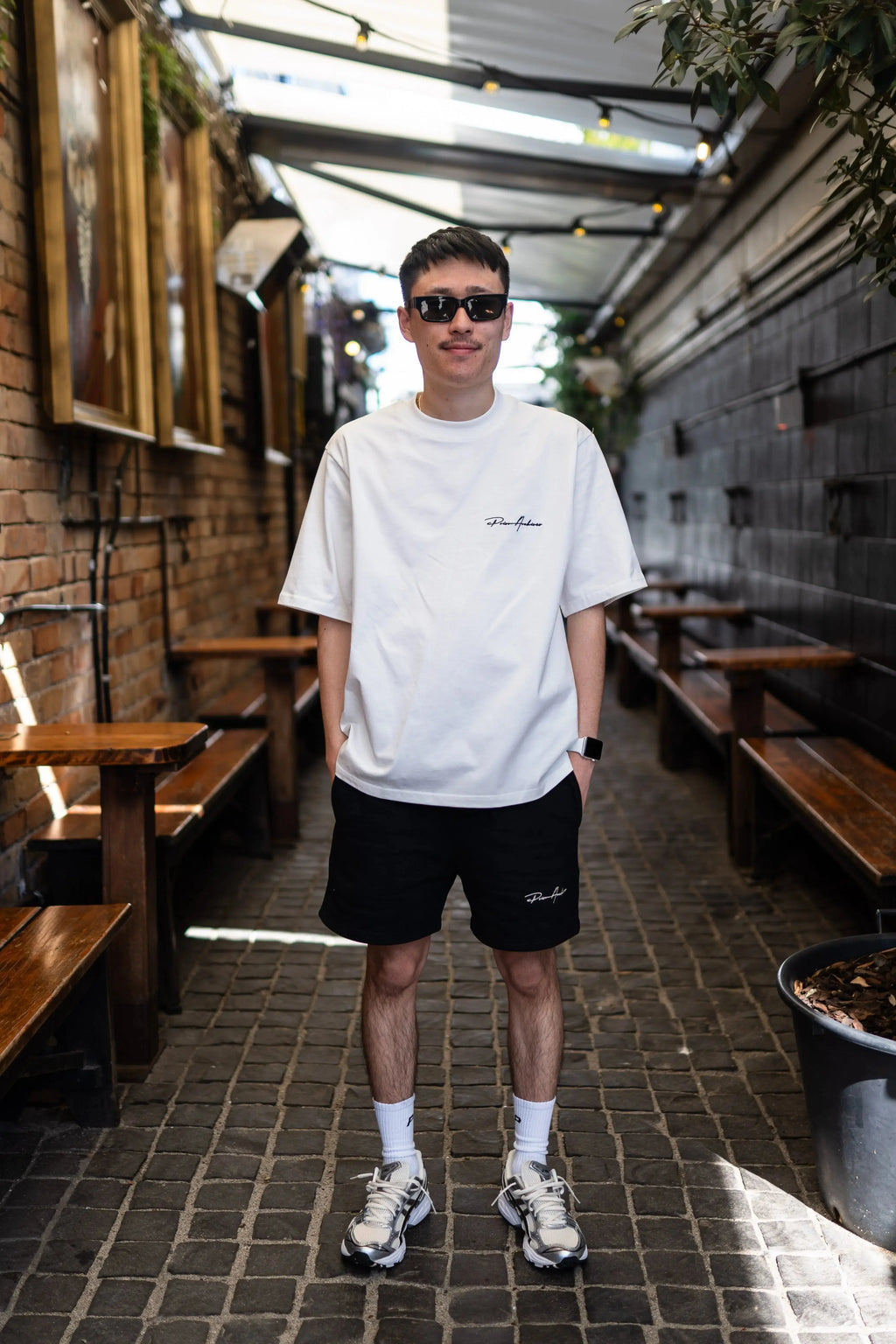 Prior Embroidery Logo Oversized T-shirt Fog 2.0 (New Sizing) - Prior