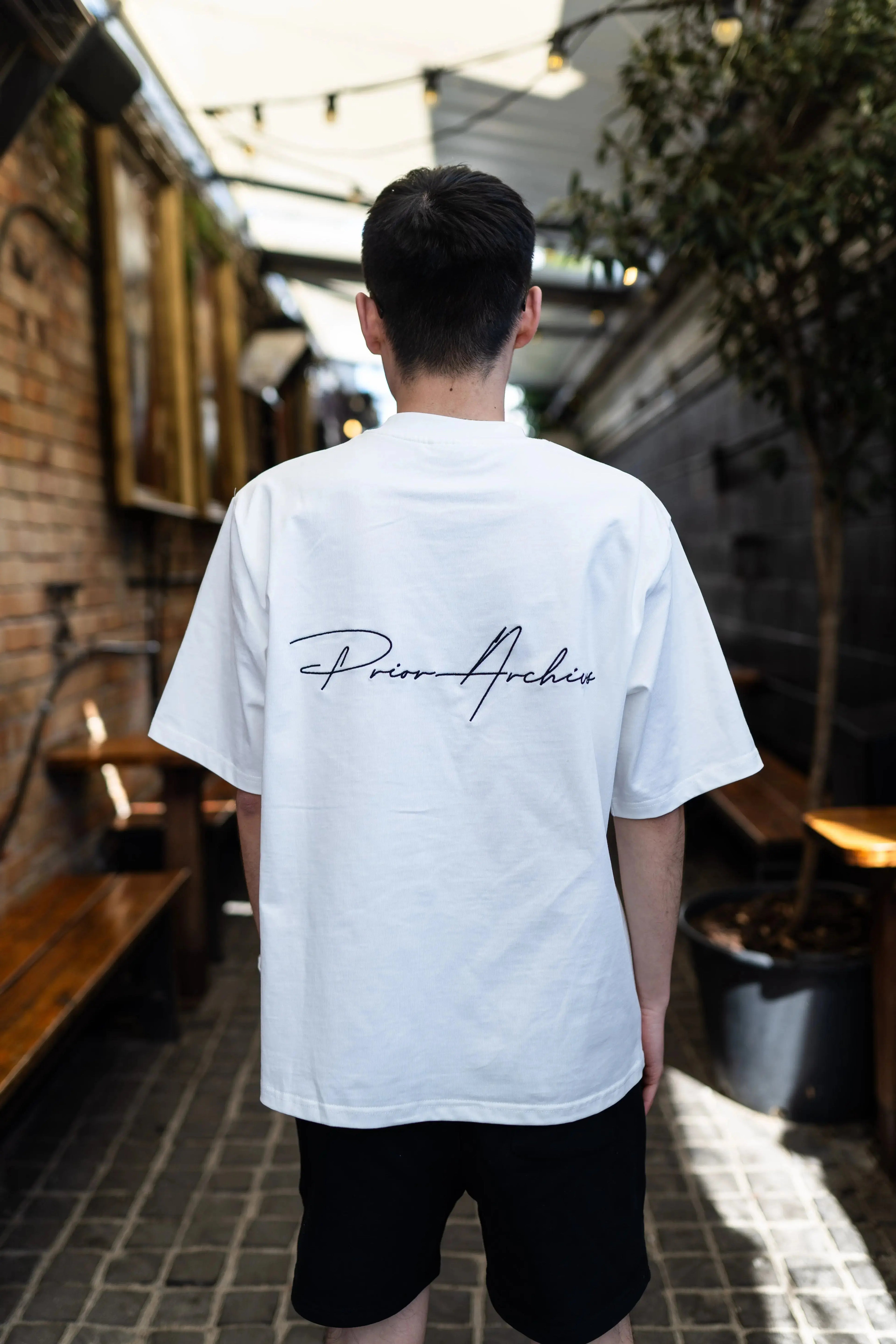 Prior Embroidery Logo Oversized T-shirt Fog 2.0 (New Sizing) - Prior
