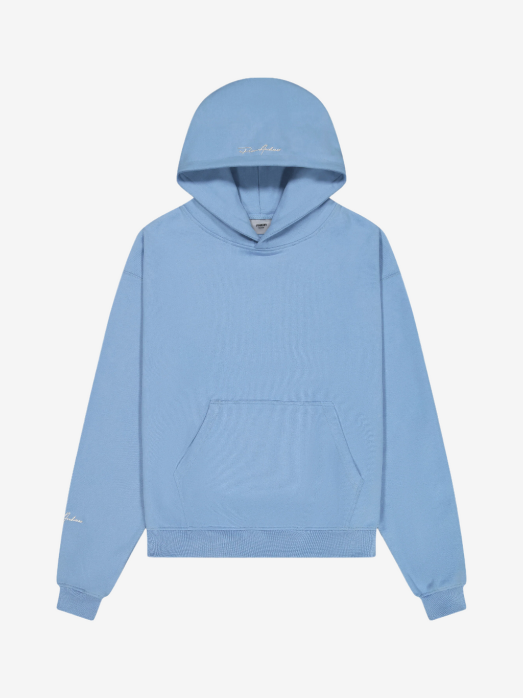 Prior Embroidery Logo Oversized Cropped Hoodie Coast - Prior