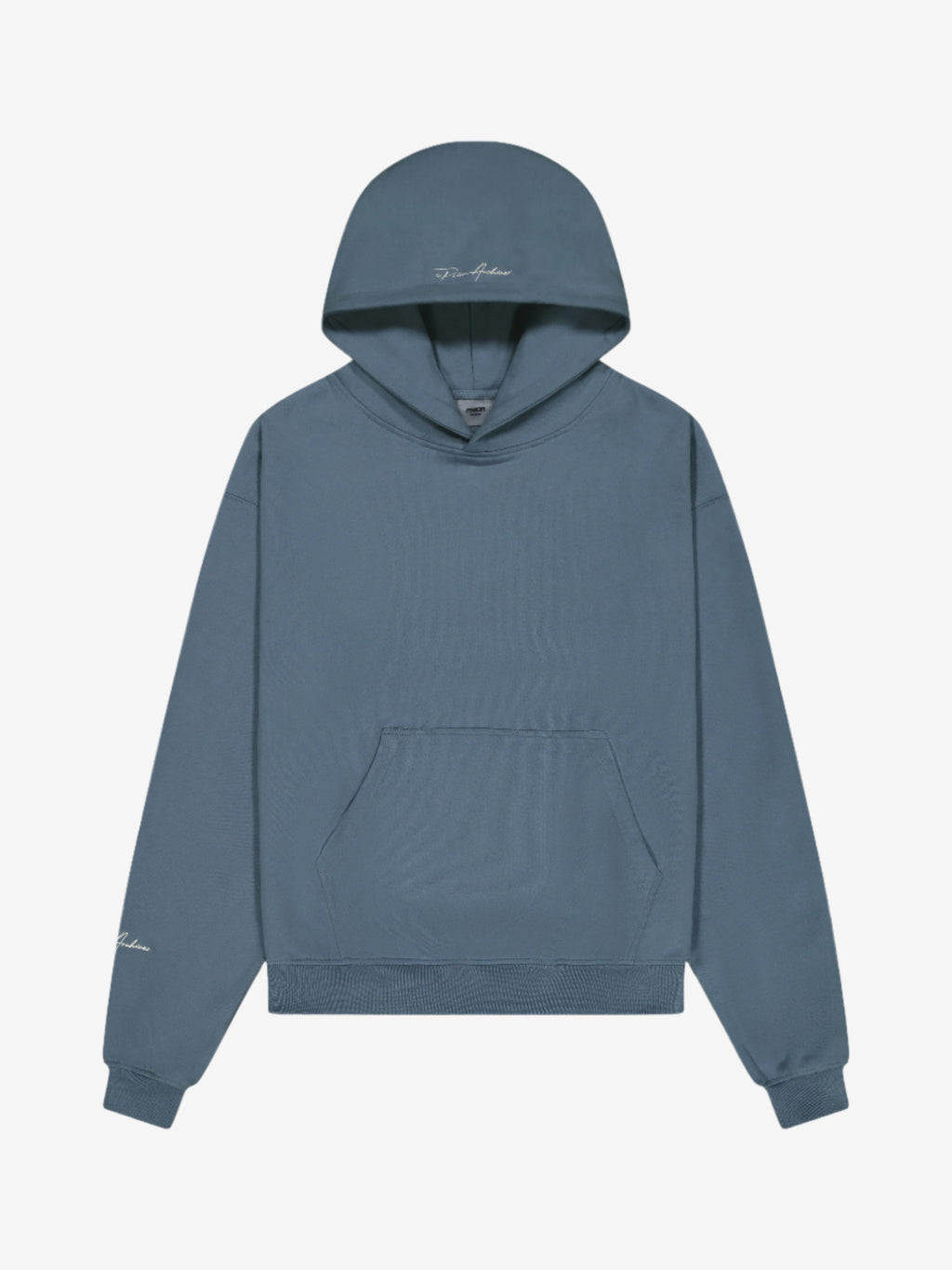 Prior Embroidery Logo Oversized Cropped Hoodie Mirage - Prior