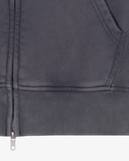 Prior Seoul Collection Double Zip-Up Hoodie Washed Anthracite