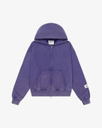 Prior Seoul Collection Double Zip-Up Hoodie Washed Navy