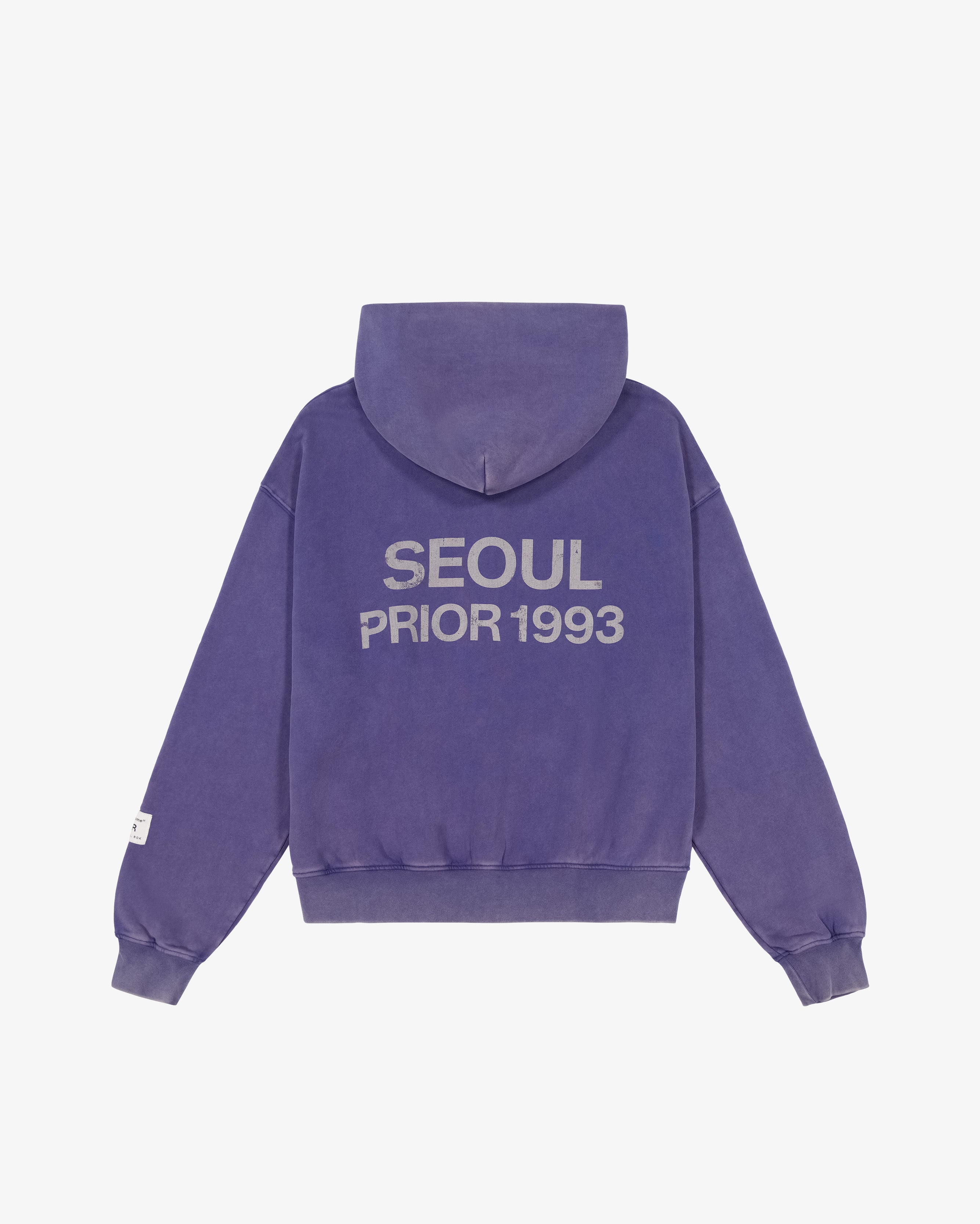 Prior Seoul Collection Double Zip-Up Hoodie Washed Navy