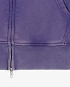 Prior Seoul Collection Double Zip-Up Hoodie Washed Navy