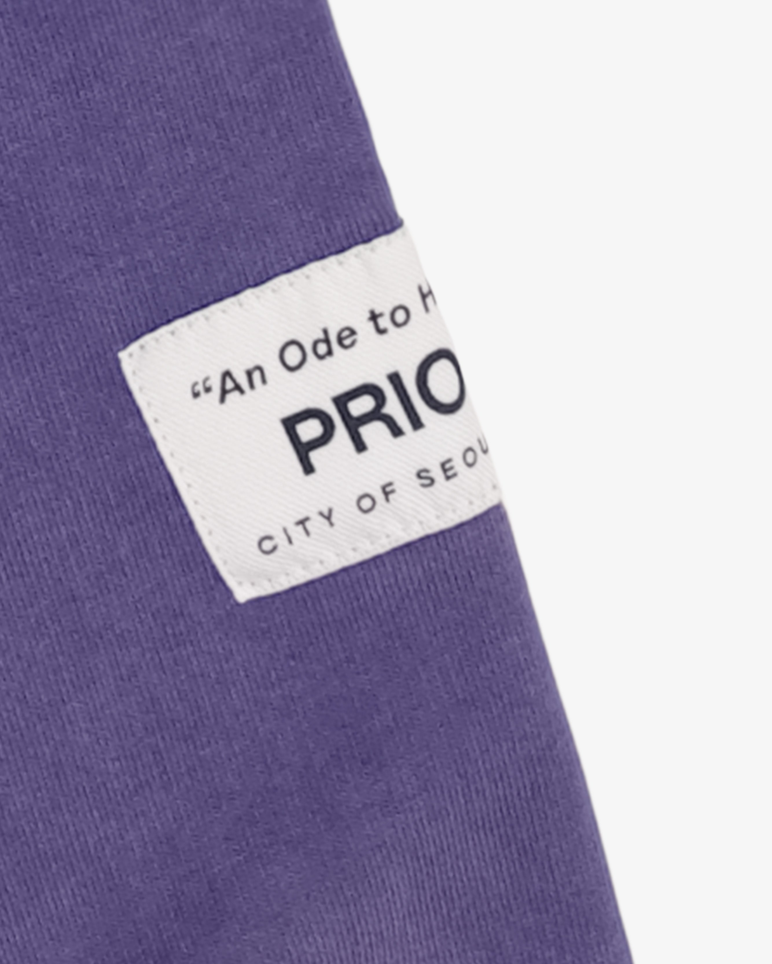 Prior Seoul Collection Double Zip-Up Hoodie Washed Navy