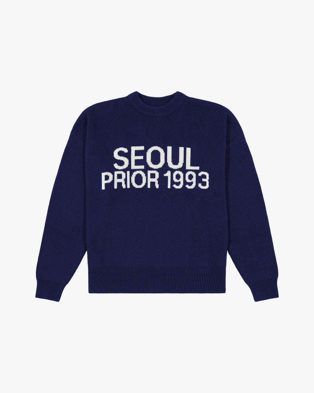 Prior Seoul Collection Organic Knitted Sweater Navy