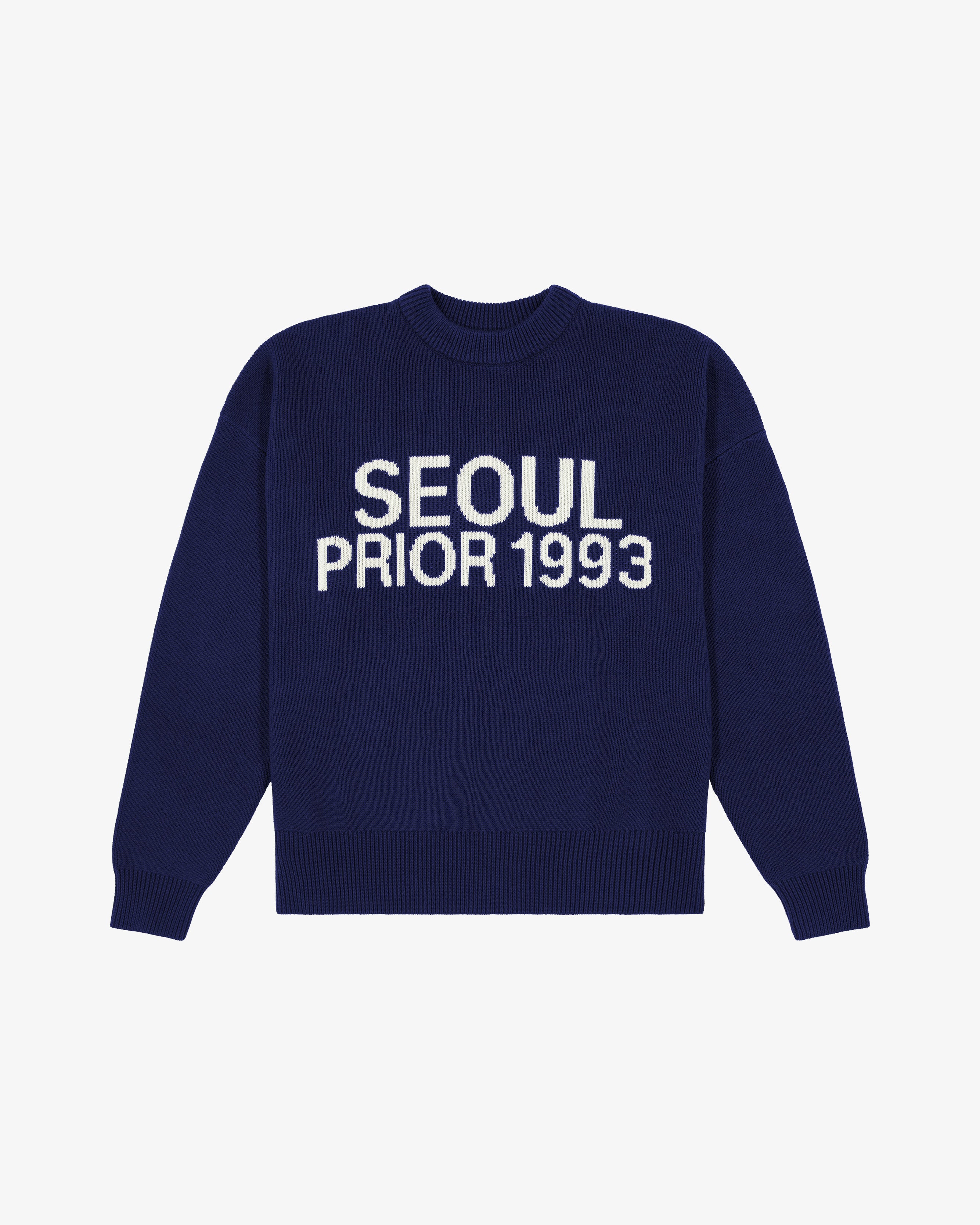 Prior Seoul Collection Organic Knitted Sweater Navy