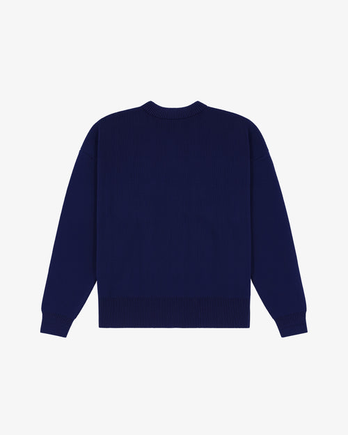 Prior Seoul Collection Organic Knitted Sweater Navy