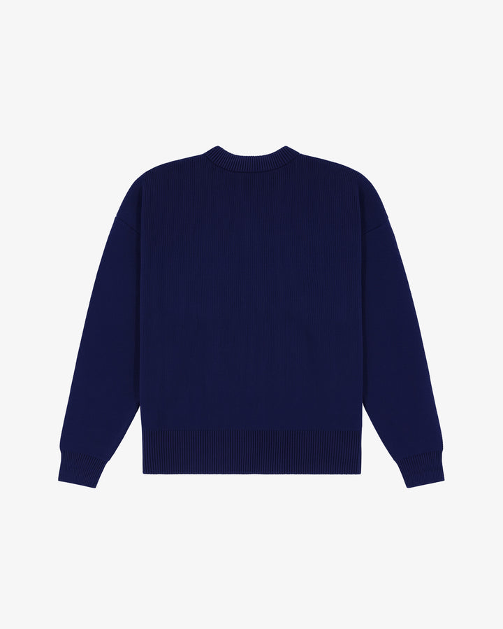 Prior Seoul Collection Organic Knitted Sweater Navy