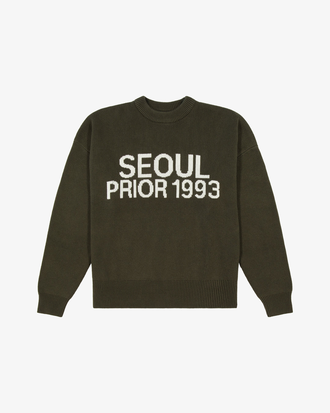 Prior Seoul Collection Organic Knitted Sweater Olive