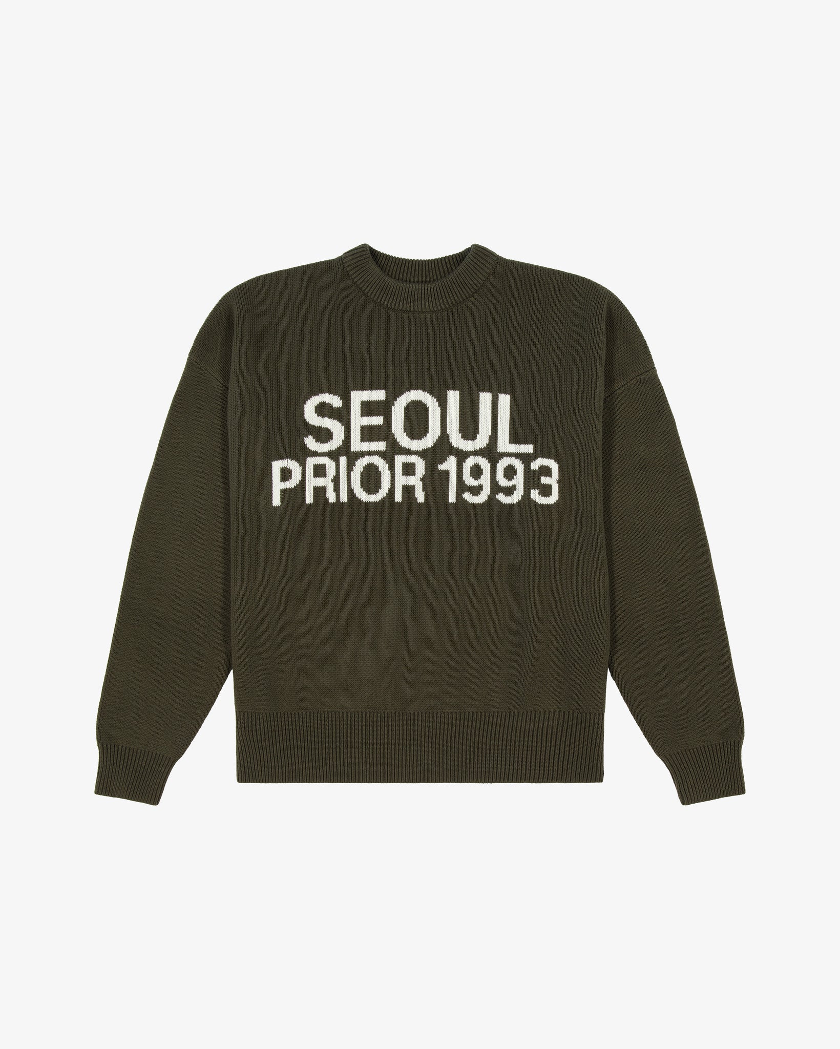 Prior Seoul Collection Organic Knitted Sweater Olive