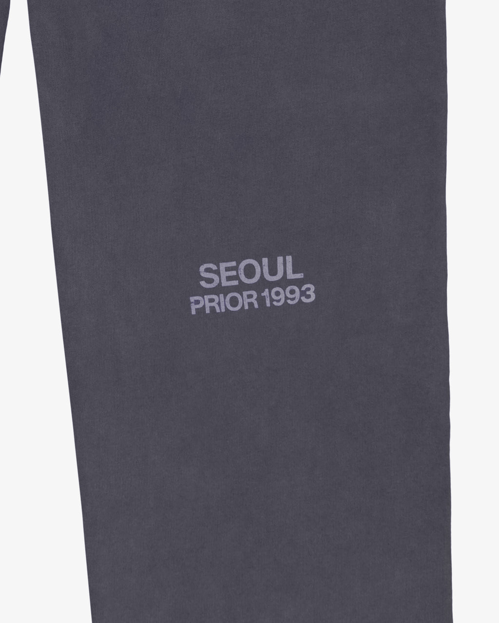 Prior Seoul Collection Raw Hem Relaxed Pants Washed Anthracite