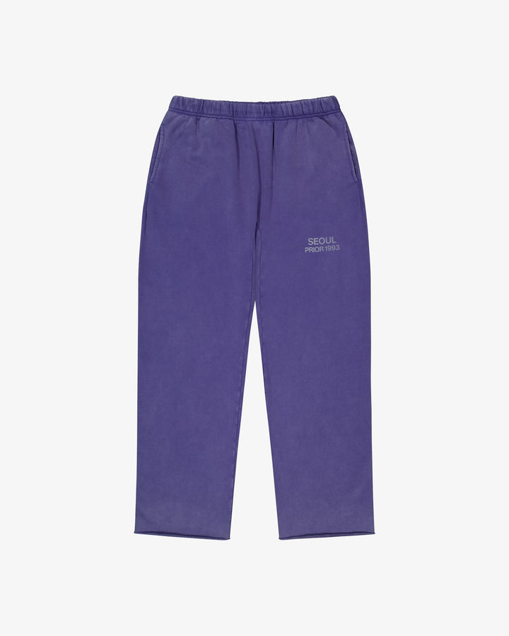 Prior Seoul Collection Raw Hem Relaxed Pants Washed Navy