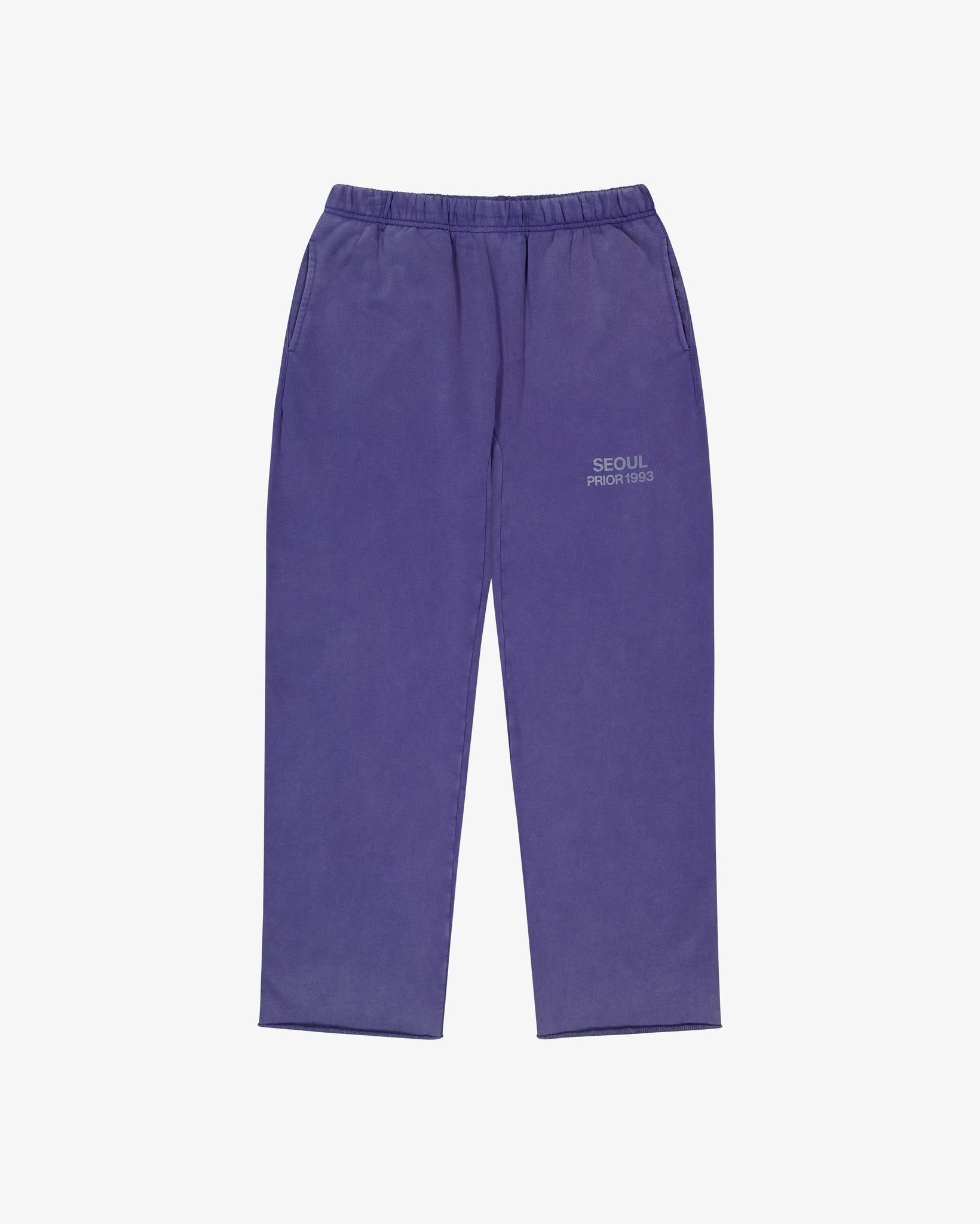 Prior Seoul Collection Raw Hem Relaxed Pants Washed Navy