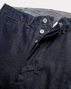 RRL Navy Indigo Rinsed Denim Field Trousers