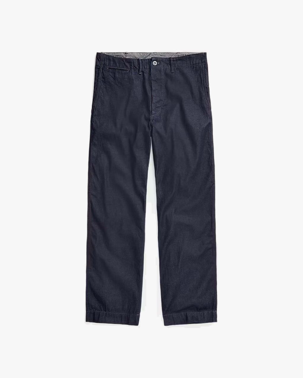 RRL Navy Indigo Rinsed Denim Field Trousers