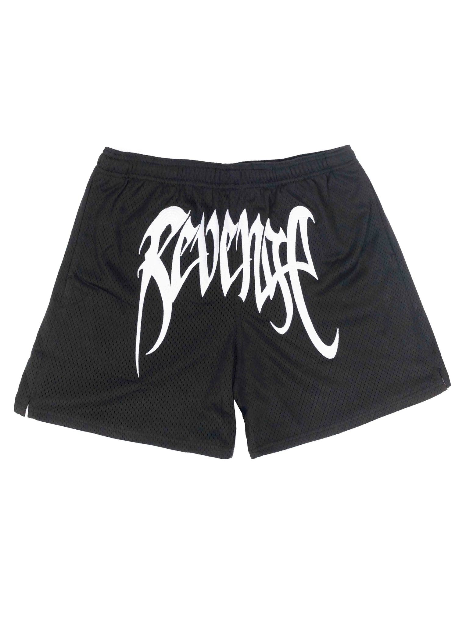 Revenge Mesh Embroidered Shorts Black [FW21] Prior