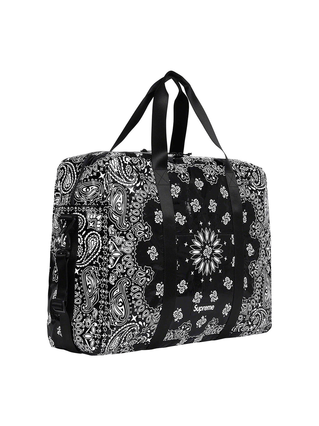 SUPREME BANDANA TARP LARGE DUFFLE BAG BLACK [SS21] Prior