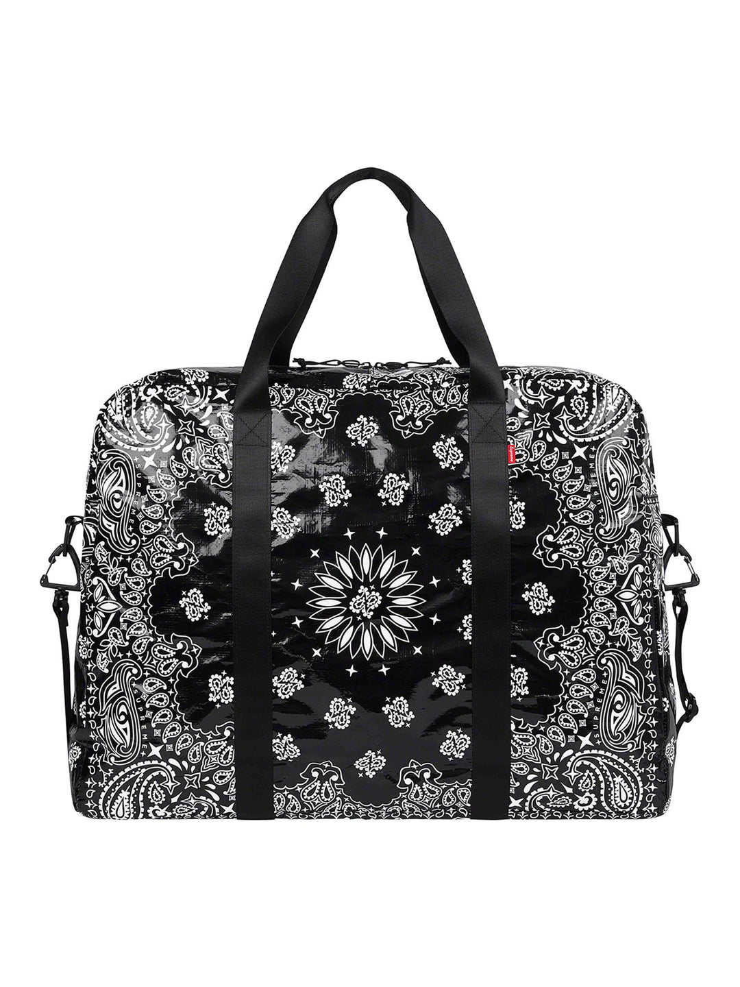 SUPREME BANDANA TARP LARGE DUFFLE BAG BLACK [SS21] Prior