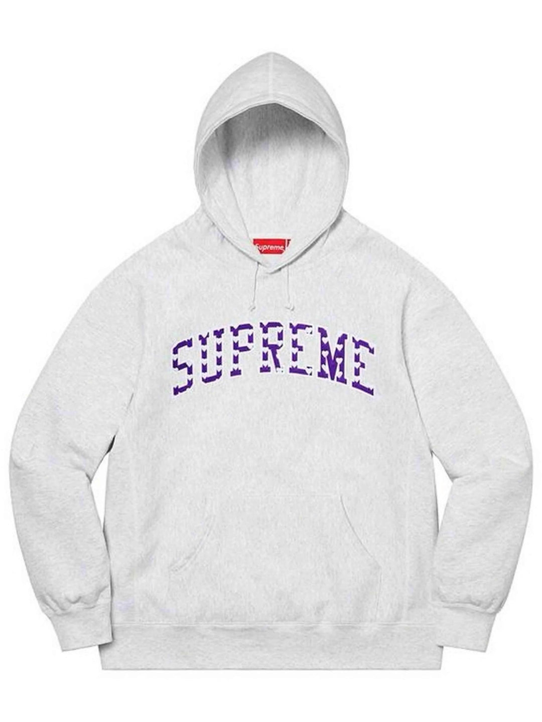 SUPREME HEARTS ARC HOODIE ASH GREY [SS21] Prior