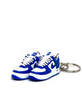 Sneaker Inspired Keychains AF LV White Royal Prior