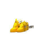 Sneaker Inspired Keychains OW Yellow AF Prior