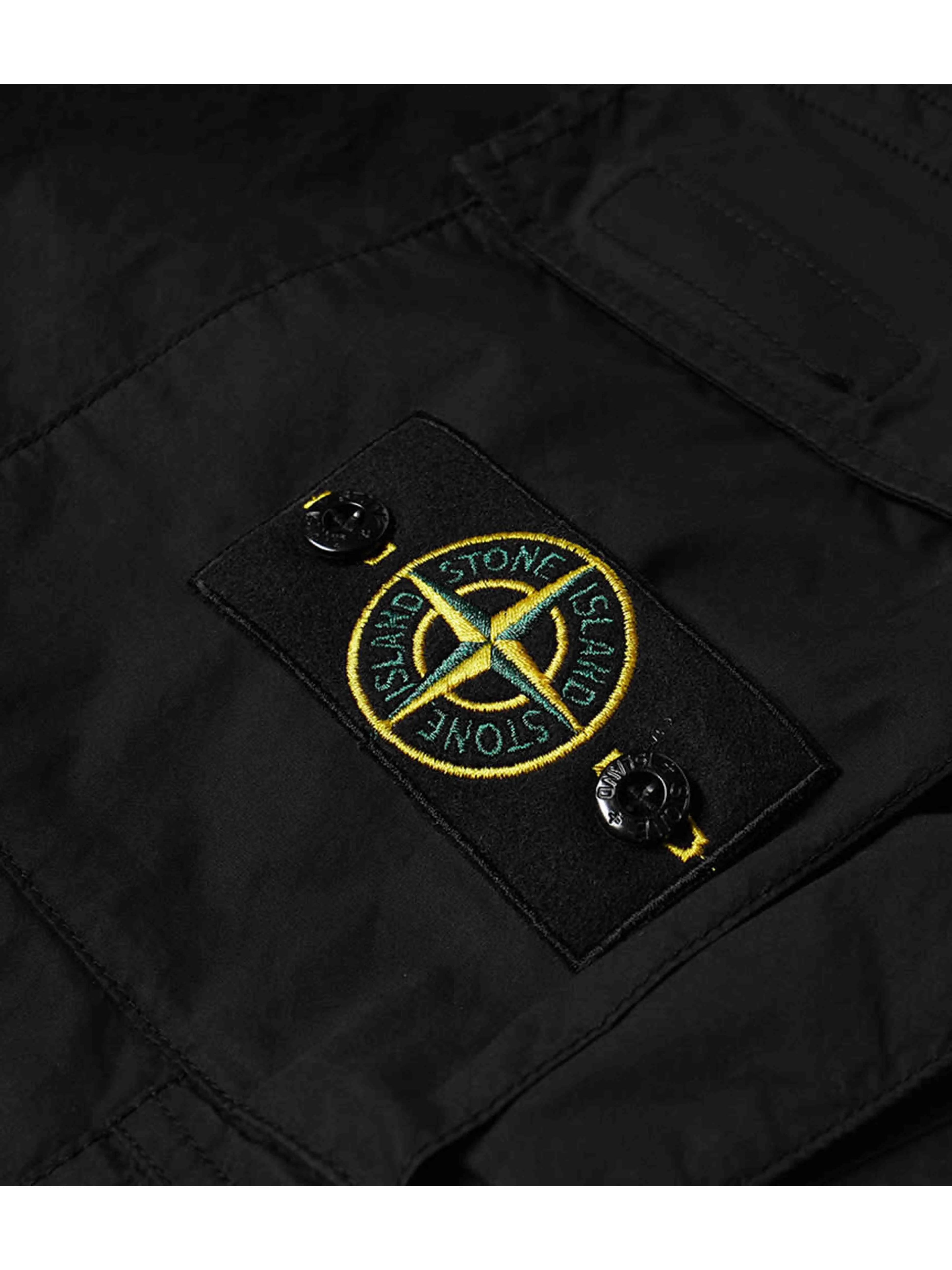 Stone Island Cotton Stretch Cargo Pants Black Prior
