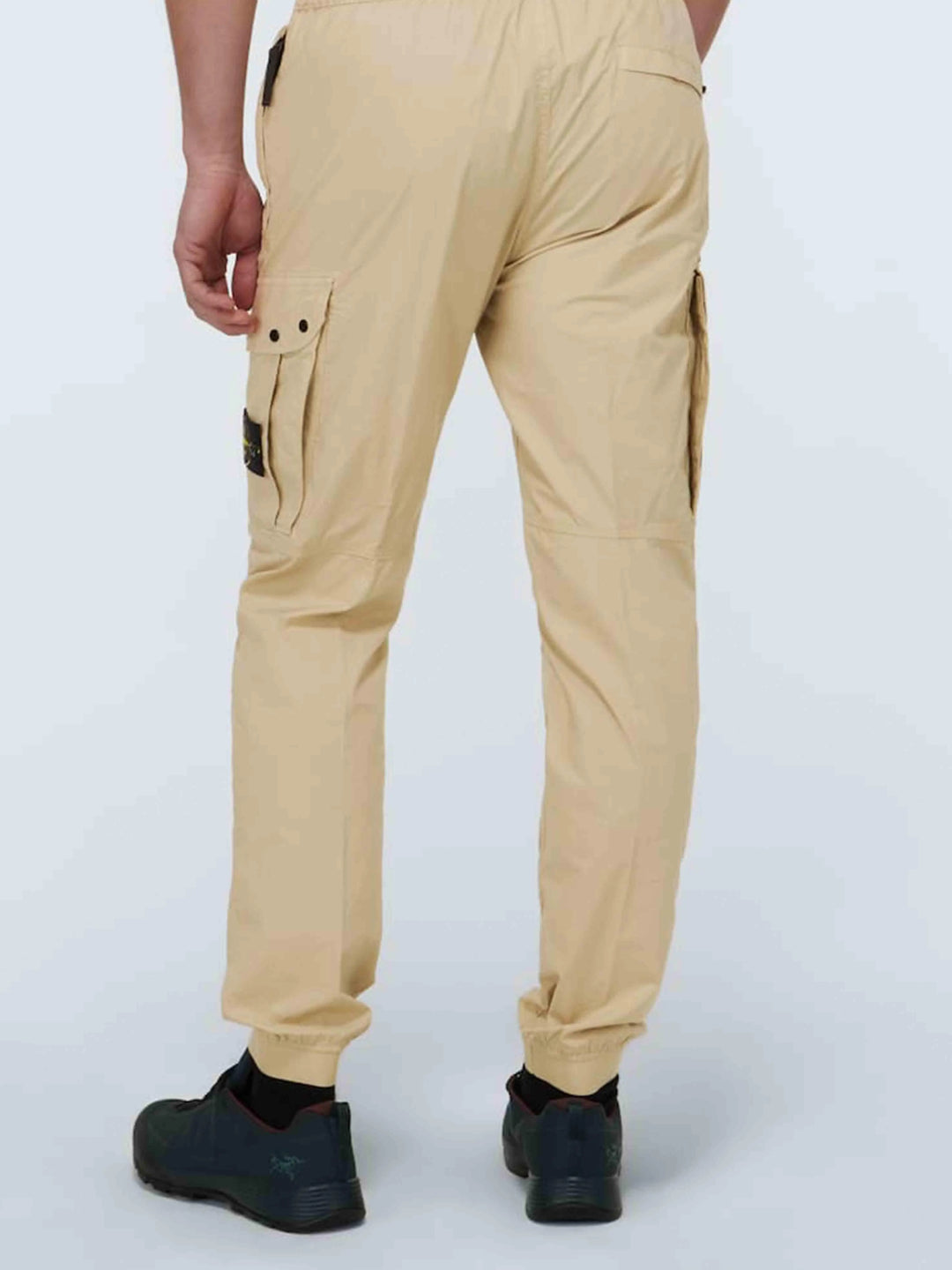 Stone Island Cotton Stretch Cargo Pants Sand Prior