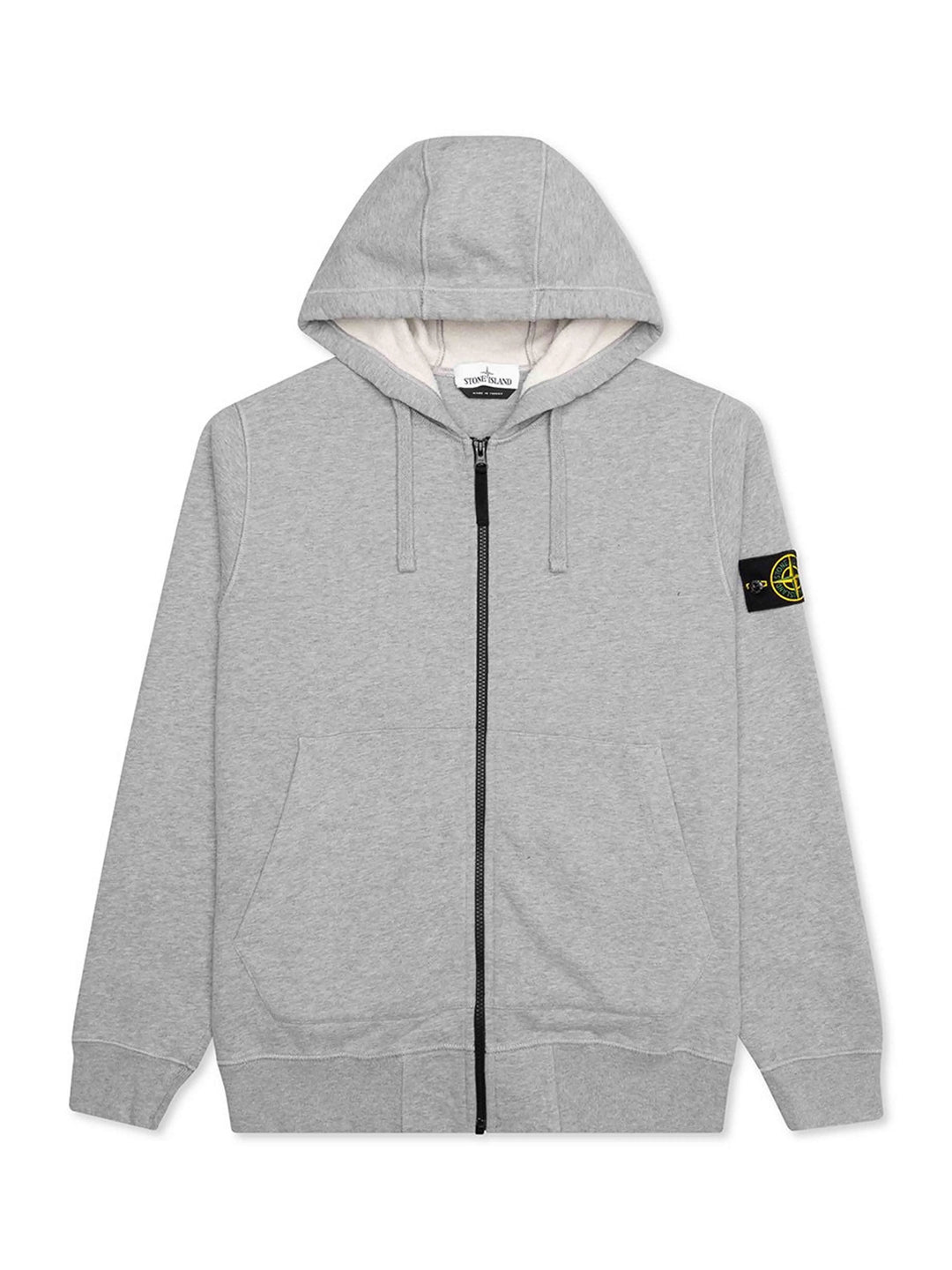 Stone Island Zip-Up Hoodie Grey Prior