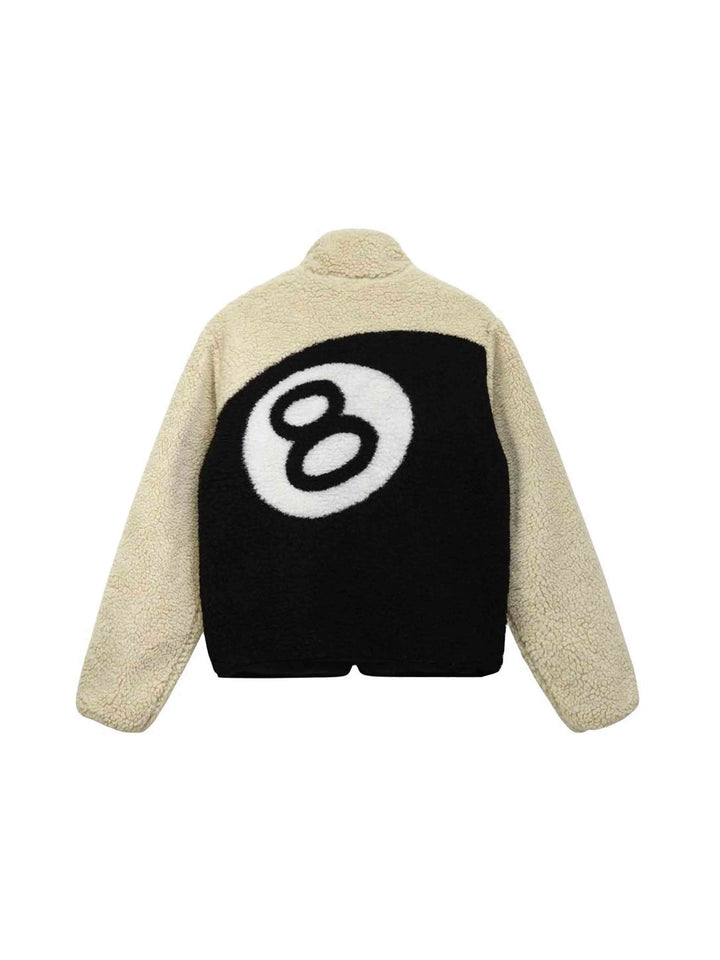 Stussy 8 Ball Sherpa Reversible Jacket Natural Prior