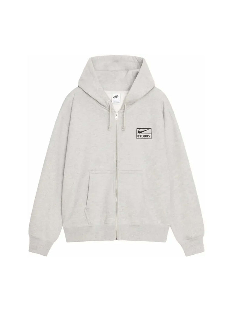 STUSSY NIKE FLEECE ZIP HOODIE Sサイズ Stussy x Nike Fleece Zip Hoodie (SS24) Grey Heather - Prior |