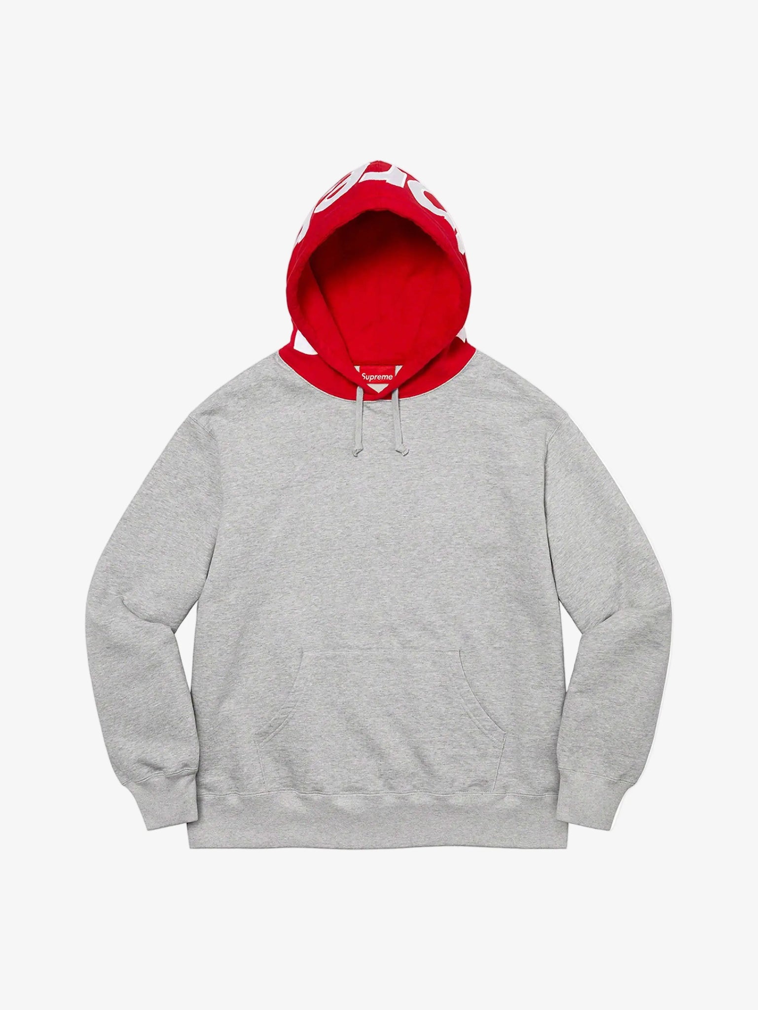 Supreme Contrast Hooded Sweatshirt Heather Grey in Auckland, New Zealand - Shop name