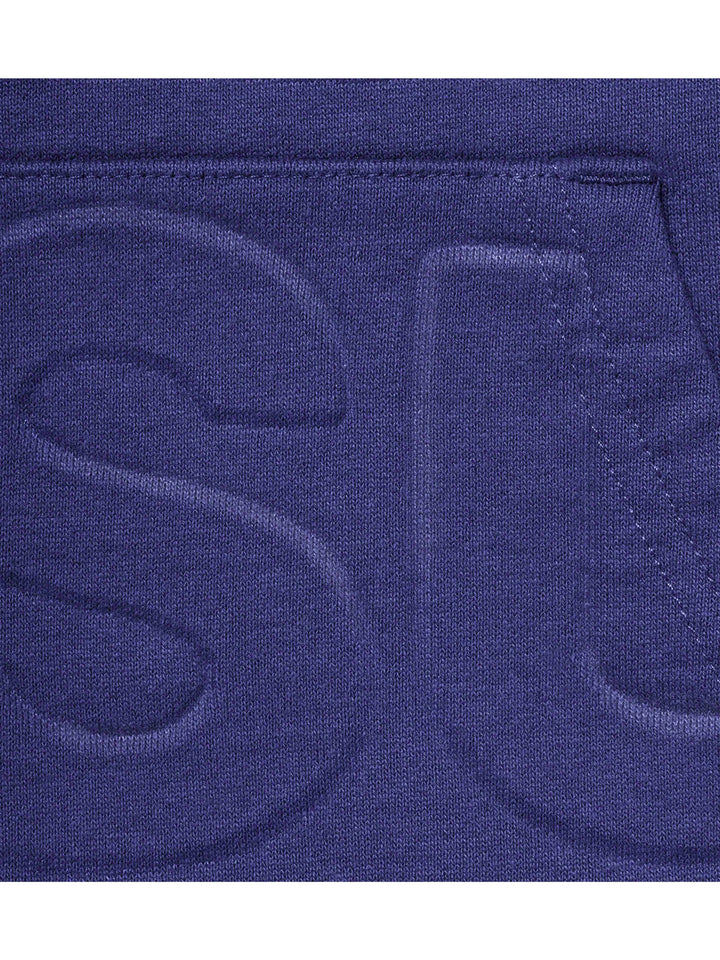 Supreme Embossed Logos Hoodie Washed Navy [SS21] Prior