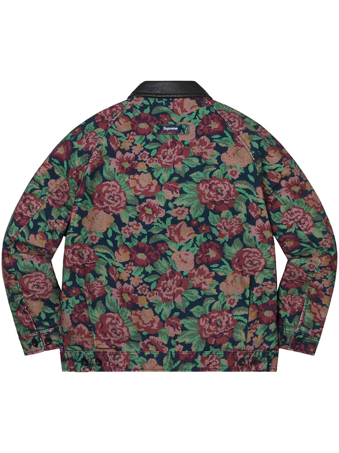 Supreme Leather Collar Work Jacket Digi Floral [FW20] Prior