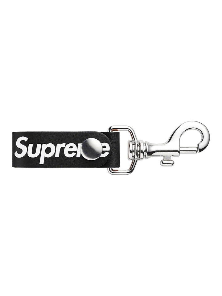 Supreme Leather Key Loop Black [SS21] Prior